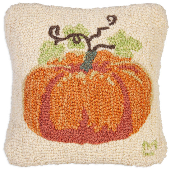 Perfect Pumpkin Hooked Pillow by Chandler 4 Corners