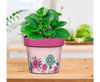 Whimsy Flowers Pink 6" Art Pot by Studio M