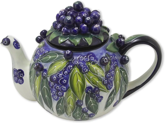 Blueberry Teapot by Blue Sky Clayworks