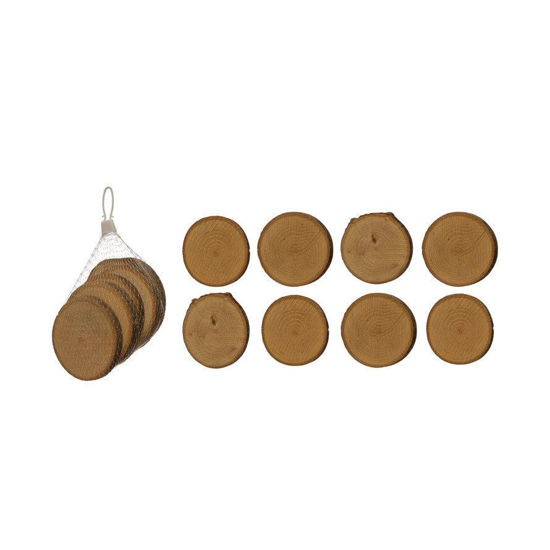 Round Wood Slices Set by Creative Co-op