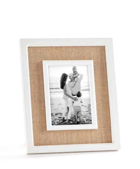 Burlap Photo Frame by Giftcraft