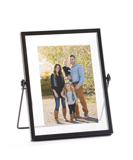 Small Black Metal & Glass 4x6" Photo Frame by Giftcraft