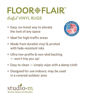 Denby Floral - Brown Floor Flair - 2 x 3  by Studio M