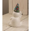Retro Candy Cane Snowman w/Tree Medium by Bethany Lowe