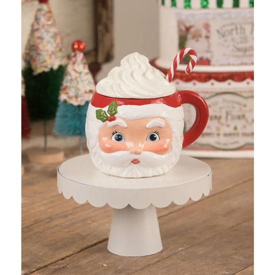Sweet Tidings Santa Head Mug Container by Bethany Lowe