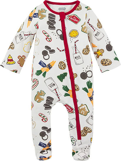 Christmas Cookie Sleeper White 6-9 Months by Mudpie