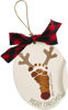 Reindeer Footprint Christmas Ornament Kit by Mudpie