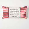 Happy Holidays Striped Pillow by Sullivans
