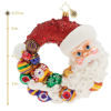 Santa Comes Full Circle Wreath by Christopher Radko