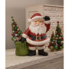 Jolly Waving Santa With Bag Large Paper Mache by Bethany Lowe