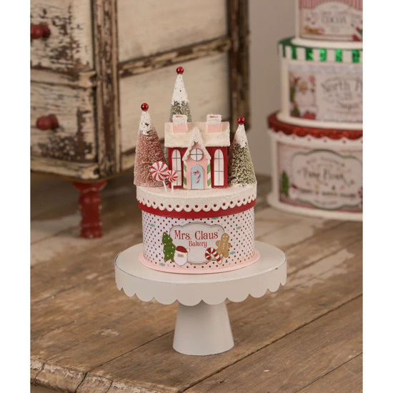 Mrs. Claus' Bakery on Box by Bethany Lowe