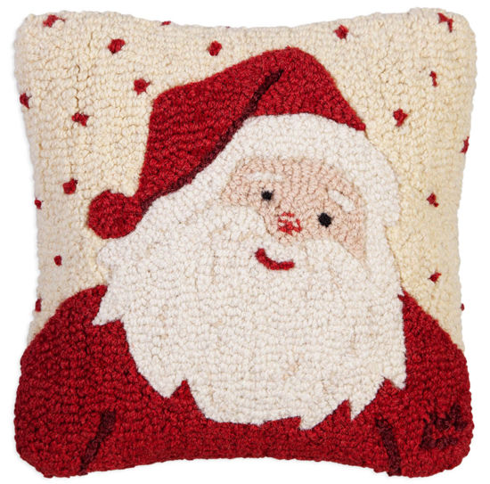 Sweet Santa Hooked Pillow by Chandler 4 Corners