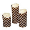 Courtly Check Flicker 8" Pillar Candle by MacKenzie-Childs