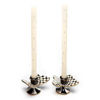Courtly Check Butterfly Candle Holders - Set of 2 by MacKenzie-Childs