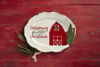 Barn Christmas Platter by Mudpie