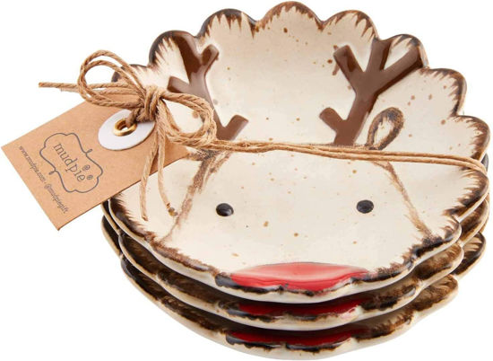 Reindeer Farmhouse Dip Dishes by Mudpie