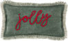 Jolly Mini Xmas Pillow by Mudpie