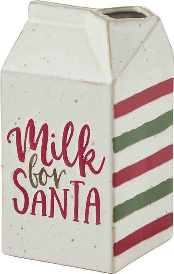 Santa Milk Carton by Mudpie