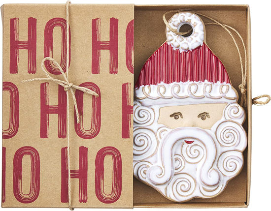 Santa Boxed Ornament by Mudpie