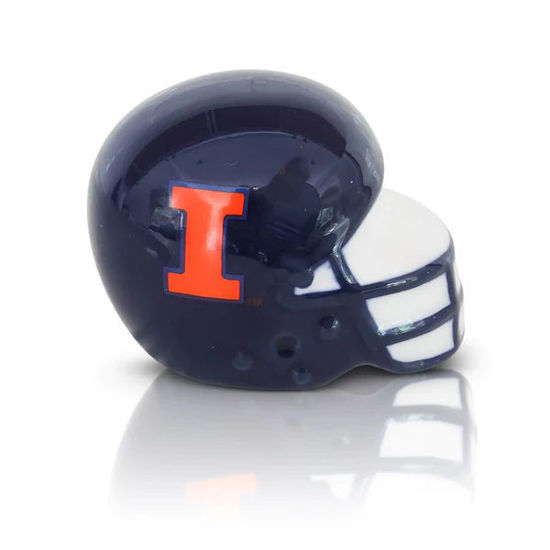 University of Illinois Helmet Mini by Nora Fleming