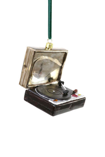 Vintage Turntable Record Player Ornament by Cody Foster