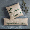 Good Tidings Embroidery Pillow by Mudpie