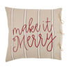 Make It Merry Woven Pillow by Mudpie