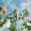 Courtly Swirl Birdhouse Stake by MacKenzie-Childs