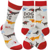 Dog Lover Socks by Primitives by Kathy