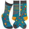 Awesome Birthday Boy Socks by Primitives by Kathy