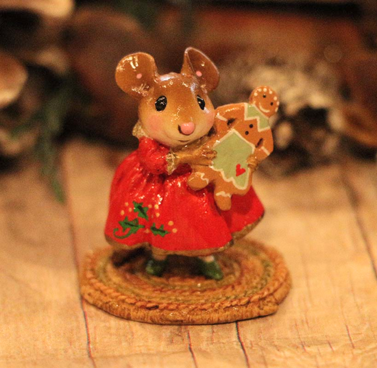 Gingerbread Girl M-499 (Red) by Wee Forest Folk®