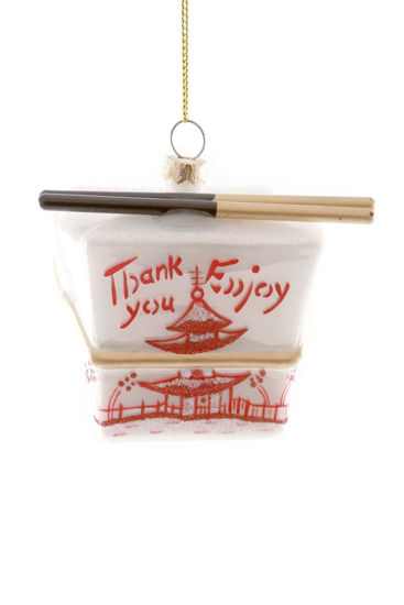 Chinese Take Out Box - Ivory Ornament  by Cody Foster
