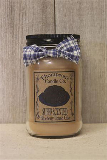 Blueberry Pound Cake Small Mason Jar Candle by Thompson's Candles Co