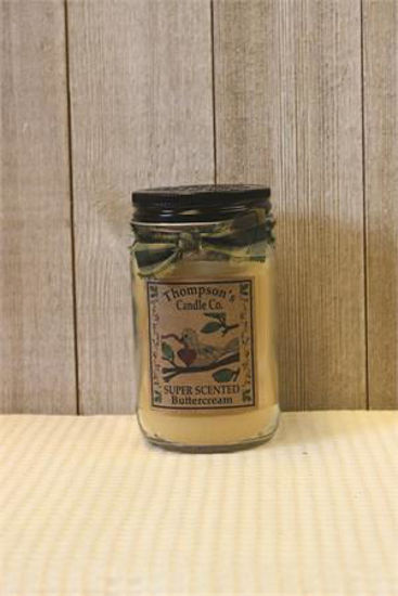 Buttercream Small Mason Jar Candle by Thompson's Candles Co