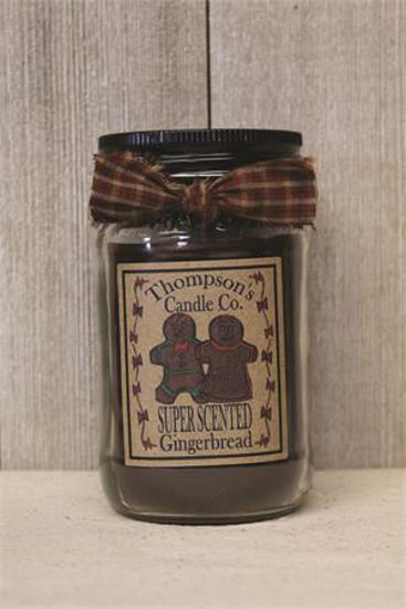 Gingerbread Small Mason Jar Candle by Thompson's Candles Co