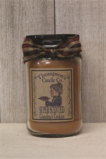 Grandma's Cookies Small Mason Jar Candle by Thompson's Candles Co