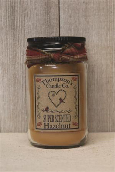 Hazelnut Small Mason Jar Candle by Thompson's Candles Co