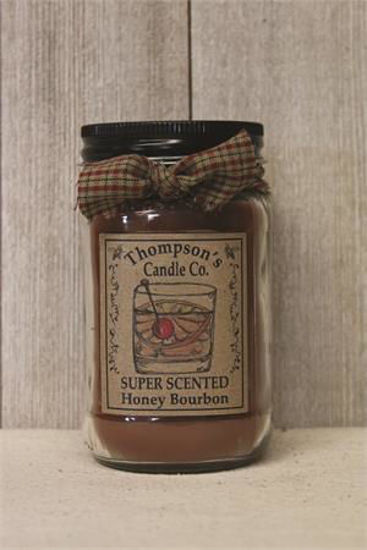 Honey Bourbon Small Mason Jar Candle by Thompson's Candles Co