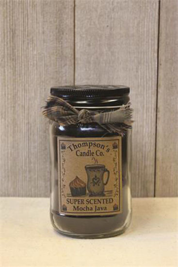 Mocha Java Small Mason Jar Candle by Thompson's Candles Co