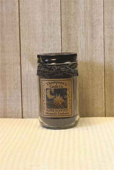 Moonlit Embers Small Mason Jar Candle by Thompson's Candles Co
