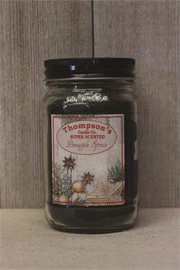 Pineapple Spruce Small Mason Jar Candle by Thompson's Candles Co