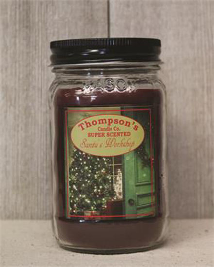 Santa's Workshop Small Mason Jar Candle by Thompson's Candles Co