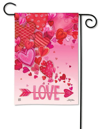 Valentine Showers Garden Flag by Studio M