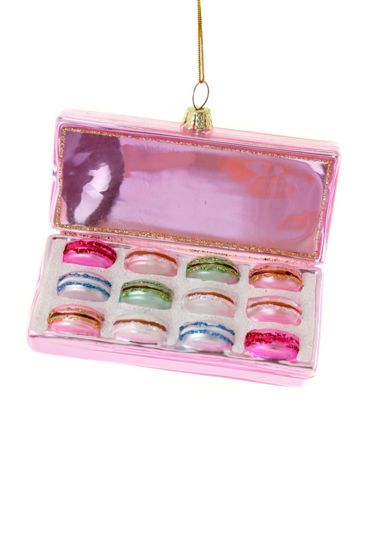 Pink Box of Macarons Ornament by Cody Foster
