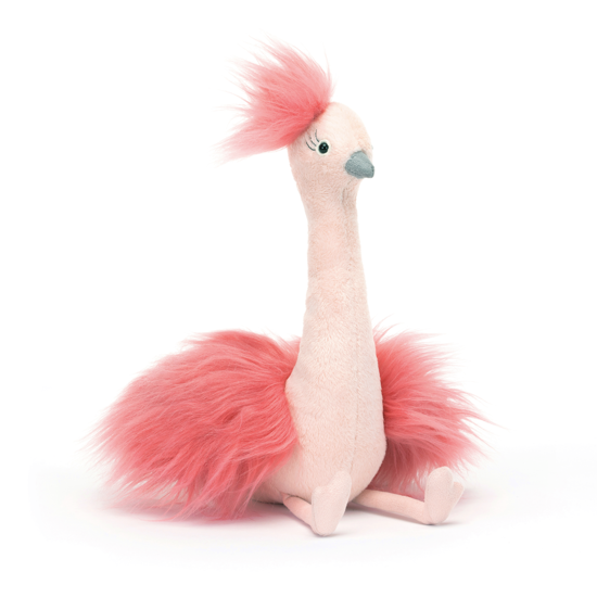 Fou Fou Ostrich (Pink) by Jellycat