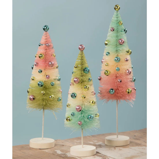 Pastel Confetti Bottle Brush Trees by Bethany Lowe Designs
