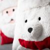 Santa & Polar Bear Character Pillow Set of 2 by Sullivans