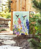 Spring Hummingbirds Garden Flag by Studio M
