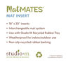 Blooms and Check MatMate by Studio M