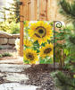 Gathering Sunflowers Garden Flag by Studio M